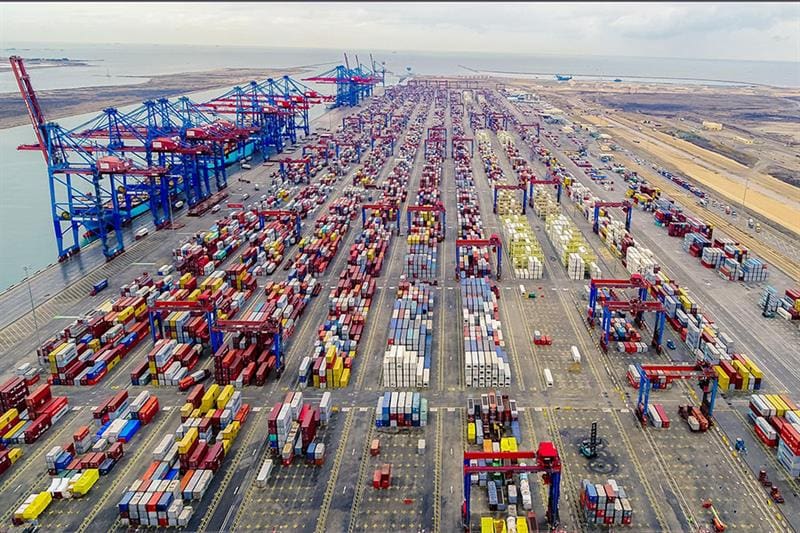 Le Port de Port-Saïd en Egypte