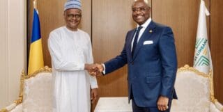 Le Caire | 110 millions d’euros : Afreximbank débloque son plus grand financement au Tchad L'accord a été signé le 5 août 2026 au siège d'Afreximbank au Caire, en Égypte, par George Elombi, président du conseil d'administration de la Banque, et Tahir Hamid Nguilin, ministre d'État, des Finances, du Budget, de l'Économie, de la Planification et de la Coopération internationale du Tchad. Il prévoit que les fonds seront utilisés par le gouvernement pour financer des projets d'infrastructure favorisant le commerce, conformément à la loi de finances 2026 du pays.