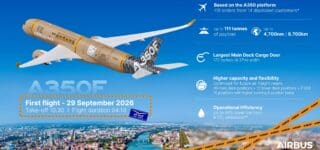 L’avion-cargo A350F (MSN 700), équipé d’une instrumentation spécifique pour les essais en vol, a décollé de Toulouse pour un vol de 4 heures et 10 minutes, atteignant une altitude de 25 000 pieds. Piloté par une équipe dédiée d’essais en vol d’Airbus, cet appareil marque le début d’une campagne d’essais qui s’étendra sur plus de neuf mois.
